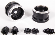 AXIAL 2.2'' TRAIL READY HD SERIES BEADLOCK WITH SLIM RING, IFD WHEELS, CHROME/BLACK (2PCS) AX08142